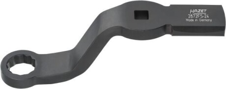 Ключ накидний, ударний підвищенна міцность, 24 мм, вигнутий, посилена, 12-кутна - HAZET 2872FS-24