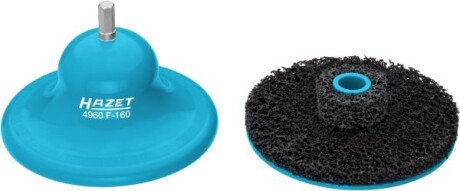 Набір інструментів для очищення маточини, передбачуване використання: маточина колеса, 2шт, діаметр: 160 мм - HAZET 4960F-160/2