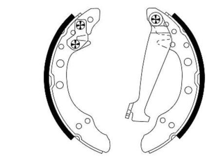 Колодки гальмівні барабанні; задн. - HELLA PAGID 8DB355001311 (фото 1)