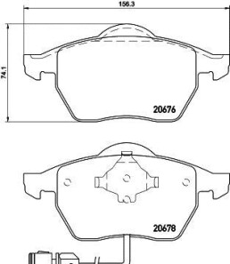 Фото 2 - Гальмівні колодки HELLA PAGID 8DB355007461