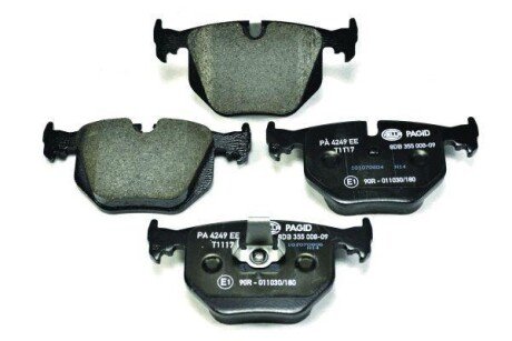 Гальмівні колодки зад. BMW 3(E46)/7(E38)/X5(E53) 94-11 (ATE) (123x59,4x17,3) - HELLA PAGID 8DB355008-091