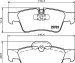 Гальмівні колодки зад. M-class W164 05- (ATE) - HELLA PAGID 8DB355011-421 (фото 2)