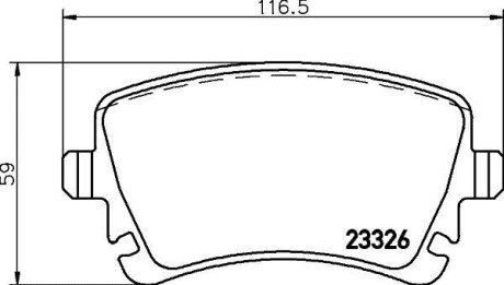 Фото 2 - Гальмівні колодки HELLA PAGID 8DB355011-531