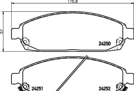 Фото 2 - Гальмівні колодки HELLA PAGID 8DB355012-101 (8DB355012101)