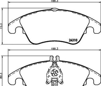 Фото 2 - Гальмівні колодки HELLA PAGID 8DB355012621