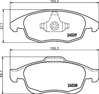 Фото 2 - Гальмівні колодки HELLA PAGID 8DB355013-341