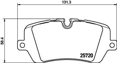 Колодки гальмівні дискові комплект; задн. - (lr036574, lr065492, lr068303) HELLA PAGID 8DB355020361