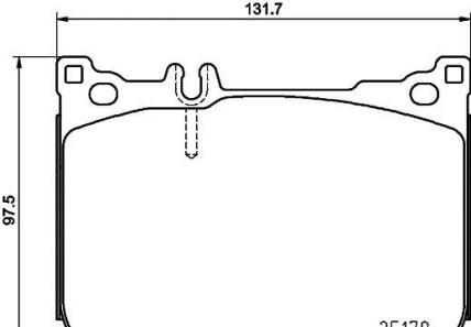 Гальмівні колодки пер. W222/W213 14- - HELLA PAGID 8DB355021-211