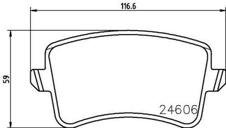 Колодки гальмiвнi дискові комплект; задн. - HELLA PAGID 8DB355025381