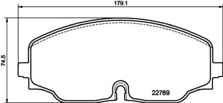 Колодки гальмівні, дискове гальмо - HELLA PAGID 8DB355039941
