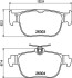 Комплект гальмівних накладок, дискове гальмо - HELLA PAGID 8DB355040981 (фото 1)