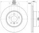 Гальмівний диск перед. BMW X3 (E83) 03-11 (325x25) - HELLA PAGID 8DD355112-231 (фото 1)