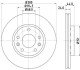 Гальмівний диск перед. Duster/Fluence/Laguna III/Megane III 08- (280x24) - (402069741R) HELLA PAGID 8DD355116-151 (фото 1)