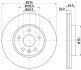 Гальмівний диск перед. Aveo/Cruze 11-/ Astra J 09- (276x26) - HELLA PAGID 8DD355116-351 (фото 1)