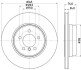 Гальмівний диск зад. E65/E66/E67 03-08 (PRO) - HELLA PAGID 8DD355122-251 (фото 1)