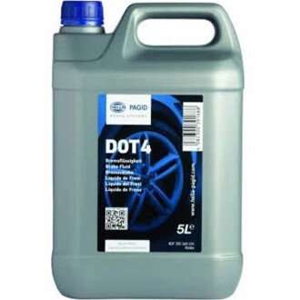 Жидкость тормозная dot 4, Brake Fluid, 5л - HELLA PAGID 8DF355360031