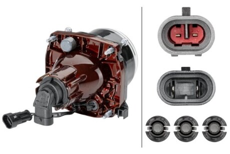 Фото 2 - Фара основна HELLA 1AL 009 998-041 (1AL009998041)