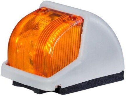 Габаритні ліхтарі Лів/Прав, білий, Halogen/R10W, висота 48мм ширина 68мм глибина 54мм, болт/кріплення вертикальне, 12/24В (IP5K9K) - HELLA 2PF 006 679-001