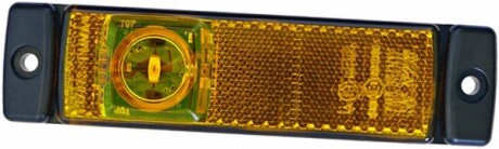 Габаритні ліхтарі Лів/Прав, LED, висота 32мм ширина 130мм глибина 32мм, болт/горизонтальне кріплення, довжина провода 1500мм, 24В (IP6K9K) - HELLA 2PS 008 645-001