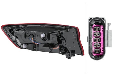 Фото 2 - Задній ліхтар HELLA 2SD012246181