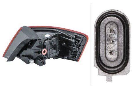 Фото 2 - Задний фонарь HELLA 2SD012833031