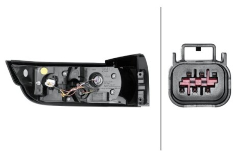 Фото 4 - Задний фонарь HELLA 2SK 010 563-221 (2SK010563221)