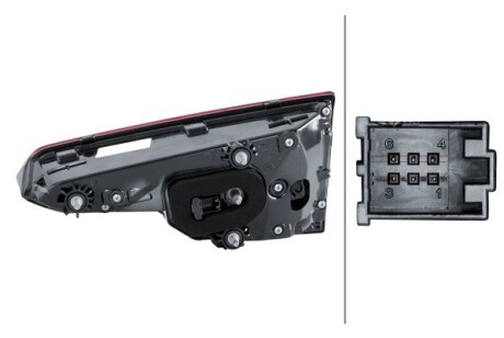 Фото 4 - Задній ліхтар HELLA 2SV 012 247-071