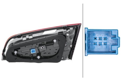 Фото 2 - Задний фонарь HELLA 2SV012837131