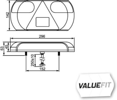 Фото 2 - Задний фонарь HELLA 2VP357016011