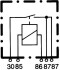 Реле універсальне - ((7920100, 048640025A, A0025422419, 1164018, 6027829)) HELLA 4RD933332411 (фото 2)