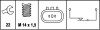 Выключатель, фара заднего хода - (9386036100, MD730979, 30874168) HELLA 6ZF 008 621-041 (фото 2)