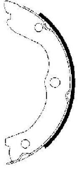 Колодки ручного гальма Master/Interstar/X trail 1.9-3.0 02- - (440608H725, D40608H725) HELLA 8DA355050-611