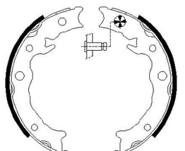 Комлект тормозных накладок - HELLA 8DA 355 051-151