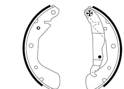 Комплект тормозных колодок - HELLA 8DB 355 001-291