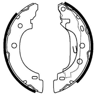 Комплект тормозных колодок - HELLA 8DB355002241