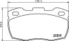 Комплект тормозных колодок, дисковый тормоз - (sfp000260) HELLA 8DB 355 005-861 (фото 2)