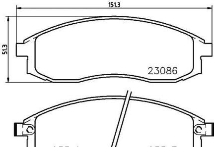 Фото 2 - Гальмівні колодки HELLA 8DB 355 006-731 (8DB355006731)
