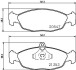 Гальмівні колодки пер. Combo/Corsa -01/Astra/Vectra -96/Lanos - (11046948322, 11046948372, 11046148) HELLA 8DB355007-531 (фото 2)