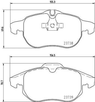 Фото 3 - Тормозные колодки HELLA 8DB 355 009-311 (8DB355009311)