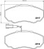 Комплект тормозных колодок, дисковый тормоз - (425242, 425243, 425458) HELLA 8DB 355 010-391 (фото 1)