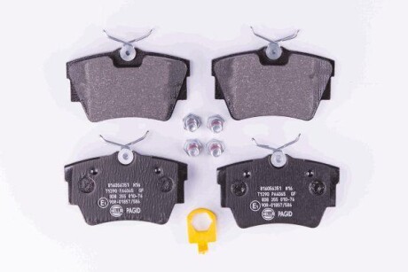 Комплект тормозных колодок, дисковый тормоз - HELLA 8DB 355 010-761