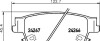 Комплект тормозных колодок, дисковый тормоз - HELLA 8DB 355 012-231 (фото 2)