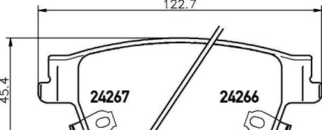 Фото 2 - Гальмівні колодки HELLA 8DB 355 012-231 (8DB355012231)