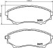 Комплект тормозных колодок, дисковый тормоз - (umy13329za, gsyd3328za, 1360290) HELLA 8DB355012381 (фото 2)