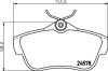 Комплект тормозных колодок, дисковый тормоз - (425367, 425368, 425497) HELLA 8DB 355 013-421 (фото 2)