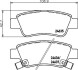 Комплект тормозных колодок, дисковый тормоз - (43022SWWG01, 43022SWWG02, 43022SWWG03) HELLA 8DB 355 013-591 (фото 2)