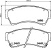 Комплект тормозных колодок, дисковый тормоз - (gsyd3328za, gsyd3323za, gsyd3329za) HELLA 8DB355013761 (фото 2)