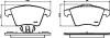 Комплект тормозных колодок, дисковый тормоз - (7H0698151B) HELLA 8DB355013821 (фото 2)