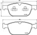 Гальмівні колодки пер. XC60/XC90 02- 2.0-4.4 - (31277334, 30793943, 31687104) HELLA 8DB355014-541 (фото 2)