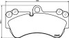 Гальмівні колодки пер. Cayenne/Touareg 03- - (7L0698151H, 7L0698151, 7L0698151B) HELLA 8DB355018-701 (фото 2)